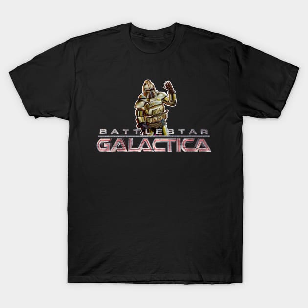 Battlestar Galactica Friendly Cylon T-Shirt by RetroZest